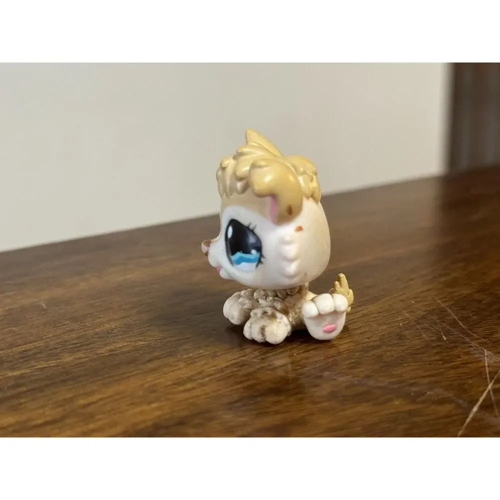 Littlest Pet Shop Tan Husky Puppy LPS #1013 Hasbro